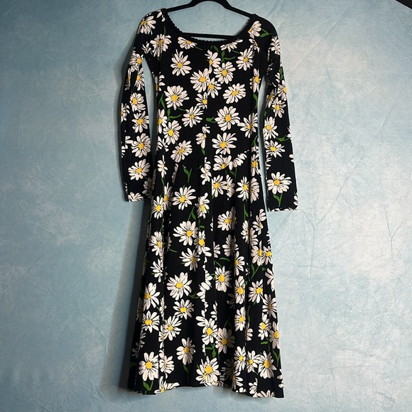 Betsey Johnson Vintage Archive Label Daisy Print Maxi Dress - Picture 6 of 6